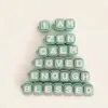 Mint green-white font