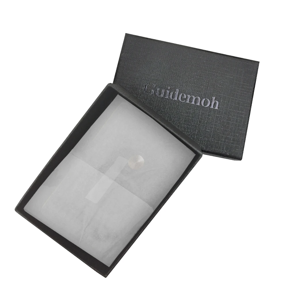 Hot Selling Custom Design Rfid Blocking Leather Metal Pop up Credit Card Holder Wallet Men