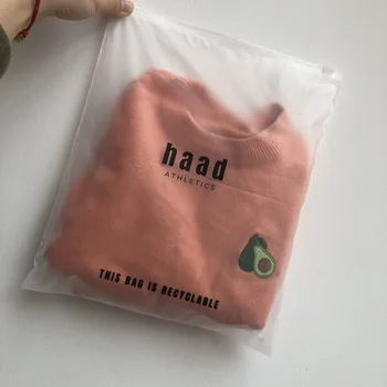 ECO-friendly Plastic Zipper Bags With Customized Logo Design Zipper Selling Packaging For Garments/Clothes/Wigs