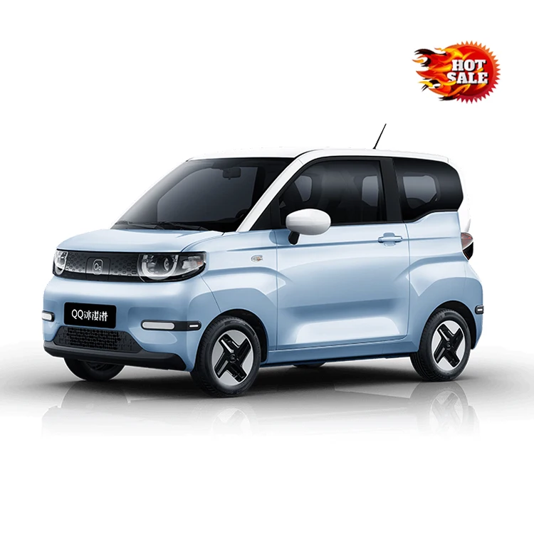 2023 New Car Chery QQ Ice Cream EV 3 door 4 seat Hatchback Long Range 120KM Mini ELectric Cars Chery QQ Ice Cream