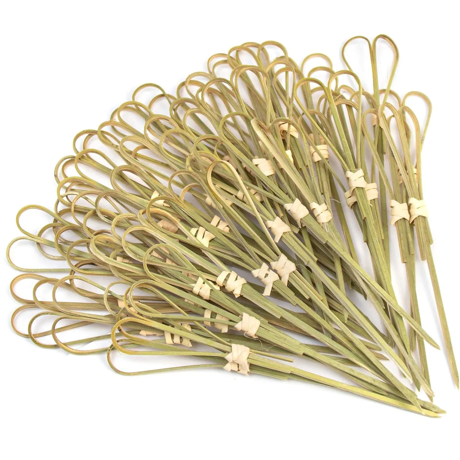 Bamboo Knot Skewers Flower Sticks Toothpicks for Fruit Eco-friendly Heart Shaped Decorate Bamboo Toothpicks Skewers