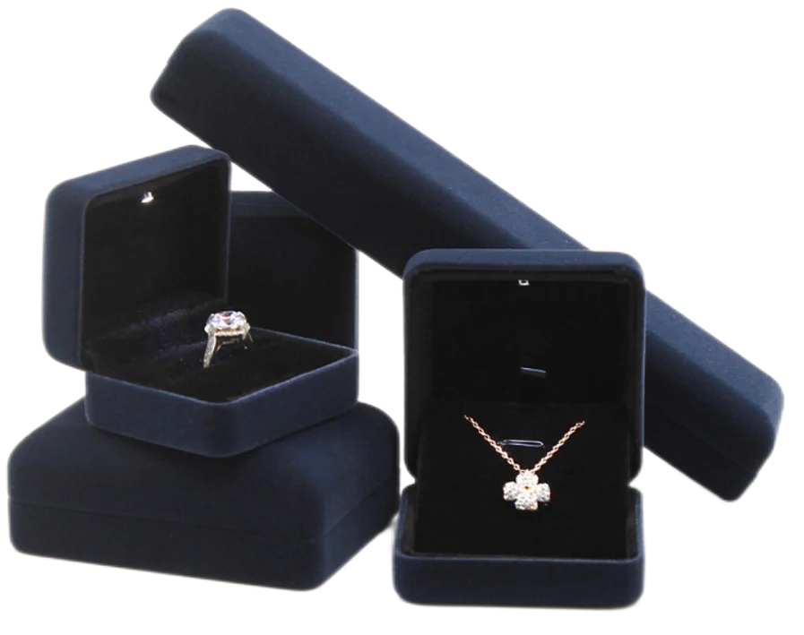 Customized Luxury Led Light Velvet Jewellery Boxes Bracelet Packaging