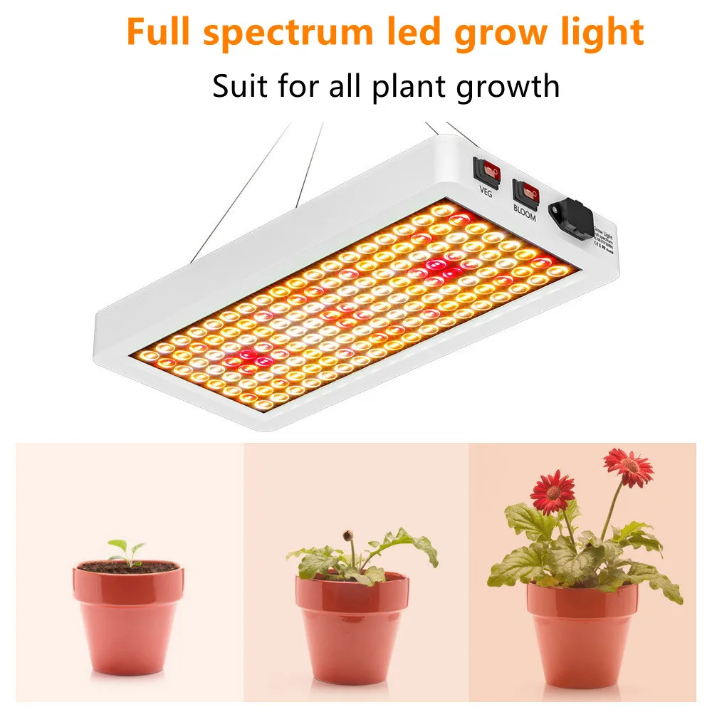 Commercial Full Spectrum 600W 1000W LED Grow Light VEG BLOOM Switch ...