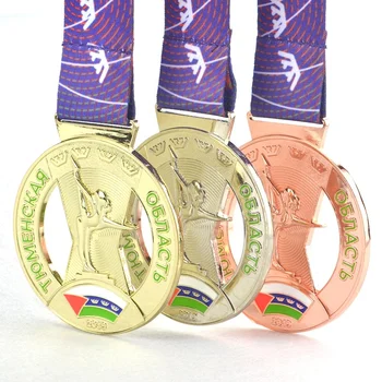 Manufacture Custom Awards Running Sports Medal Ribbon Holder Display Hanger