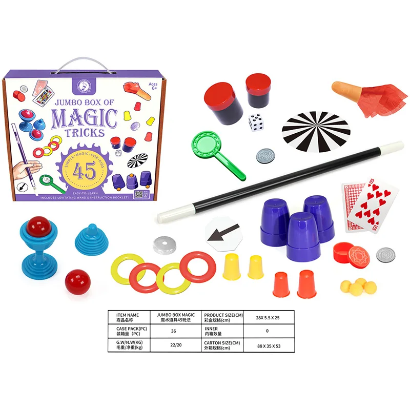 Jumbo Magic Set Box for Children Aged 6 Magic Play Toy for 