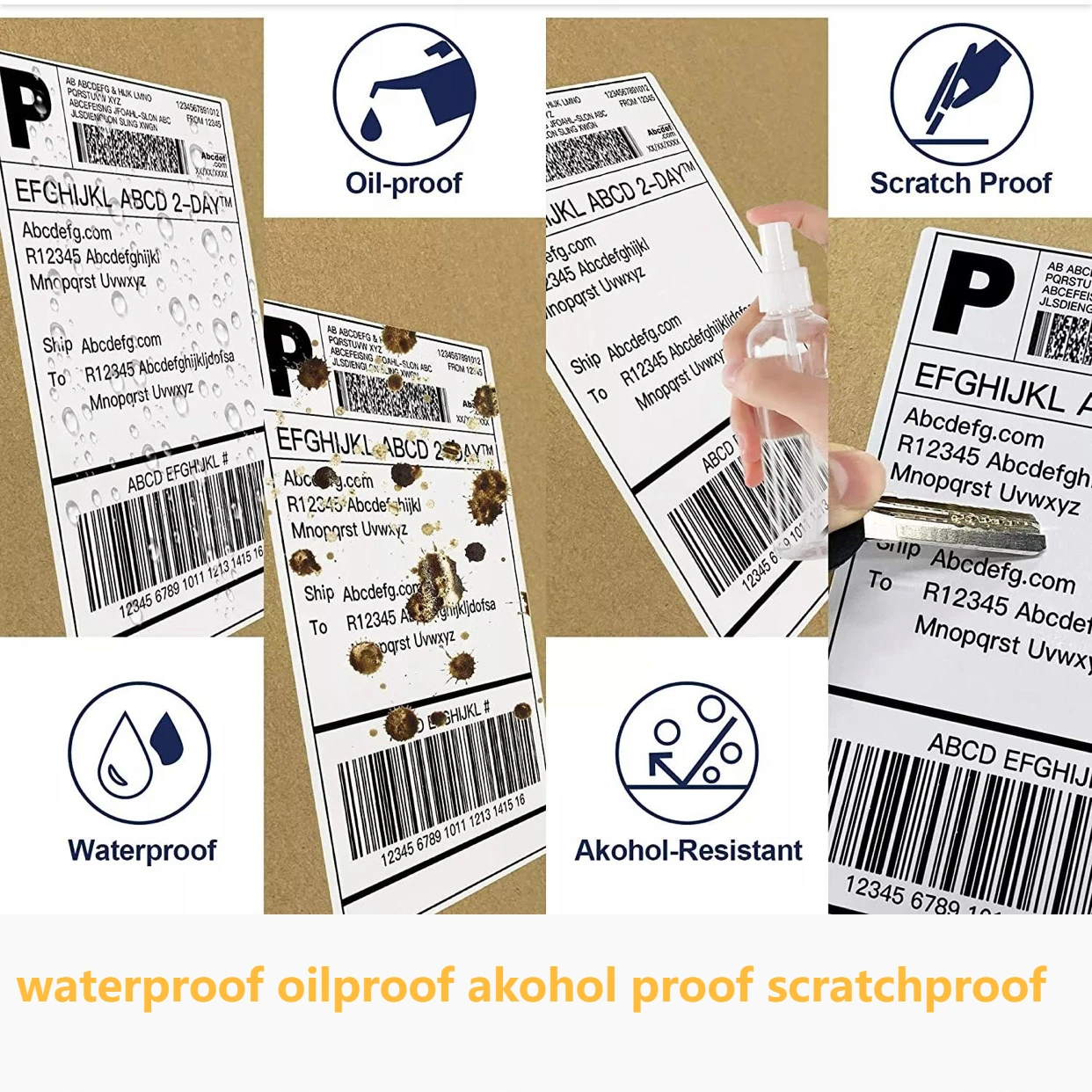 Label Sticker 4x6 Inch 500 Labels Per Roll 100mm-150mm Thermal Express ...