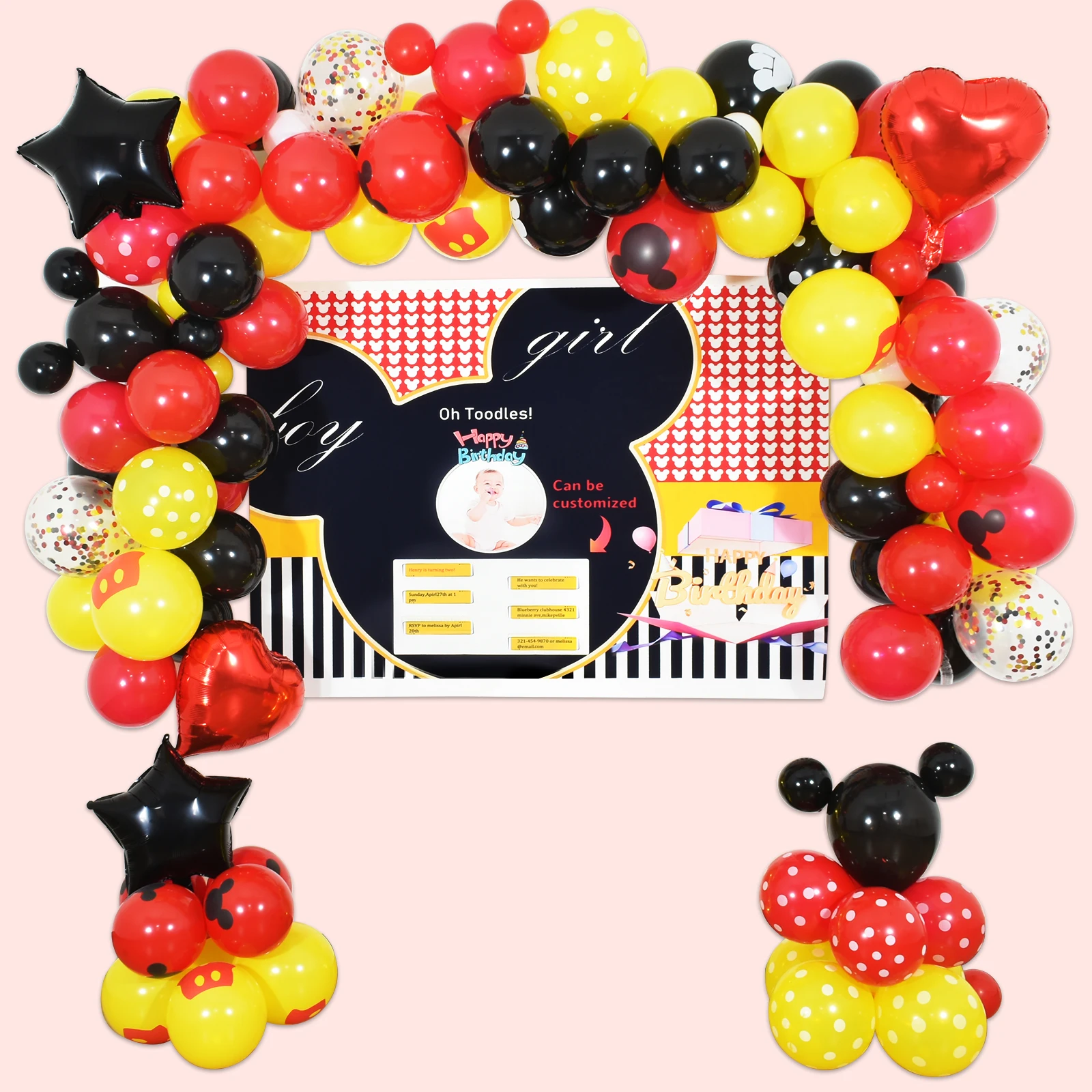 さまざまな5 10 12インチバルーン印刷紙吹雪黄色赤黒ラテックスバルーン 誕生日おめでとうバナー付き Buy ラテックスバルーン 12インチバルーン 5インチのバルーン10インチバルーンさまざまなバルーンラテックスバルーンredlatexバルーン黒ラテックスバルーン