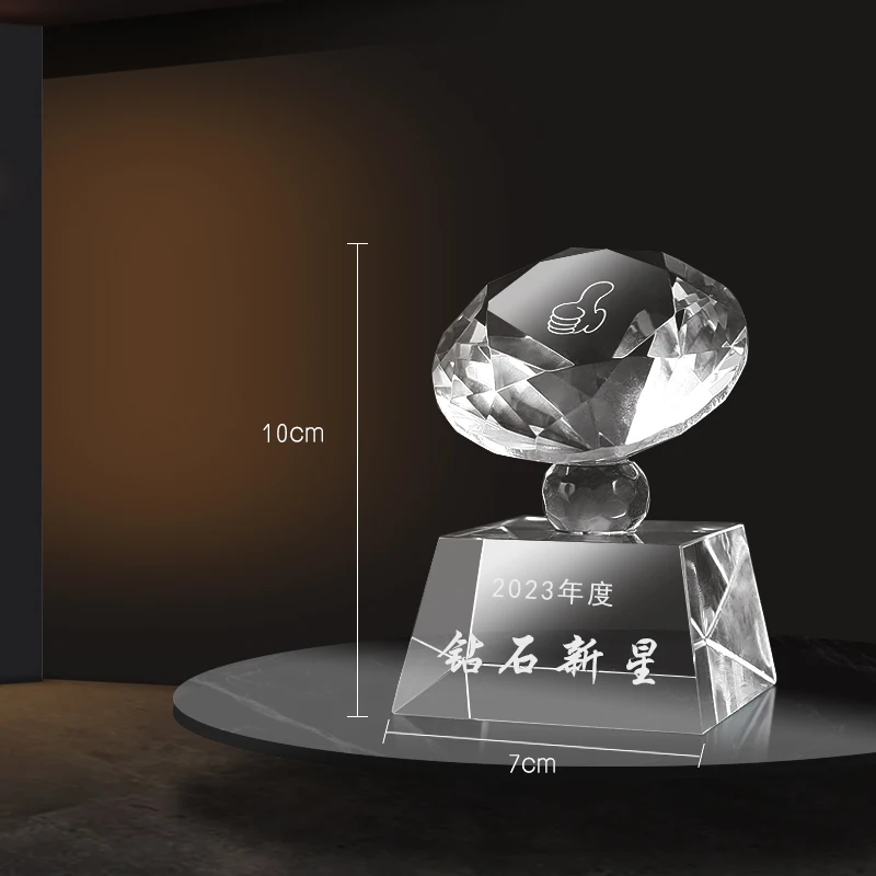 メーカー手作りブランク3Dクリスタルアワードトロフィープラーク