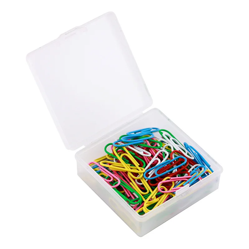 100 шт. скрепки для офиса школы дома разные цвета