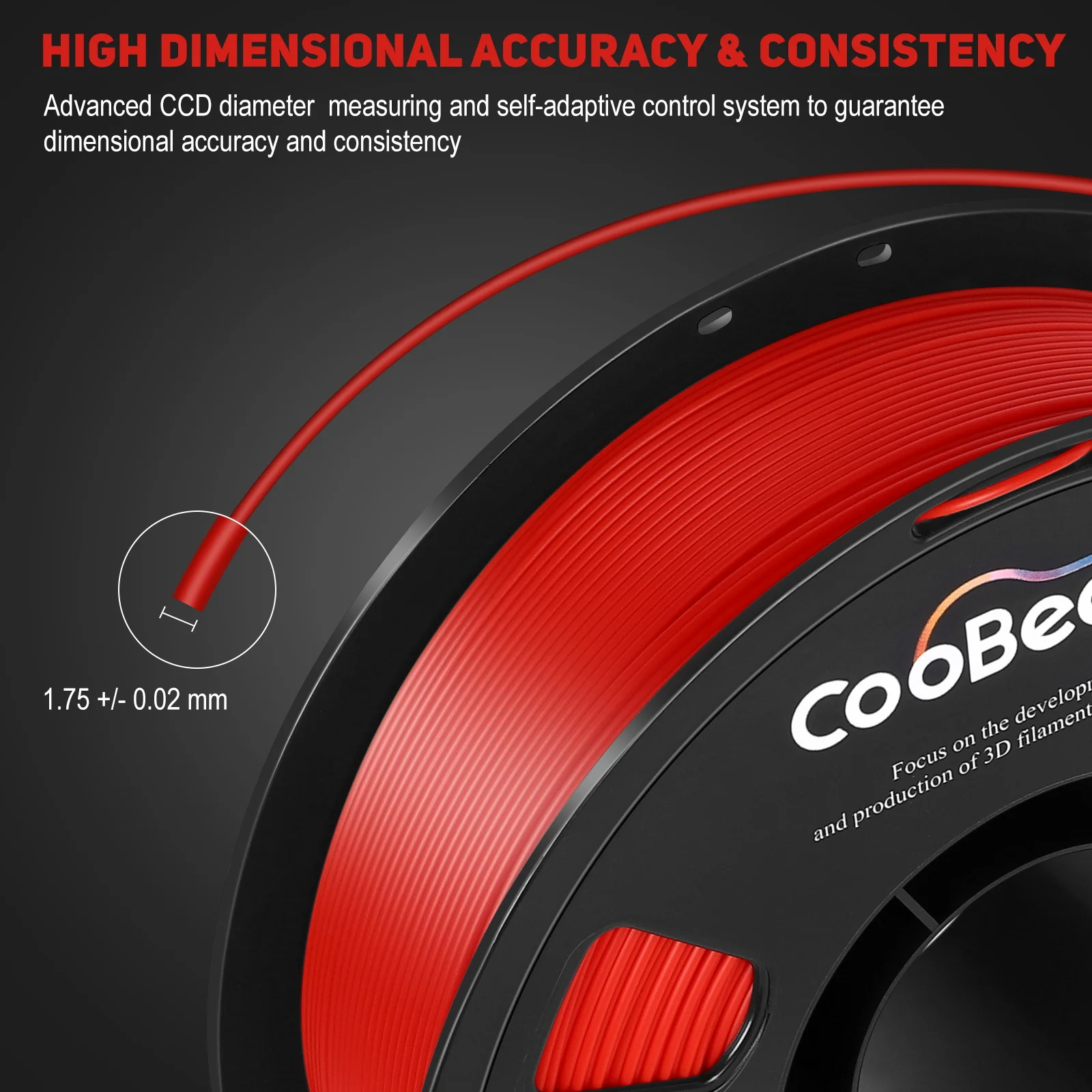Coobeen 3d Printing Filament Abs Pla Pcl 1.75mm 1kg 3d Filament For 3d