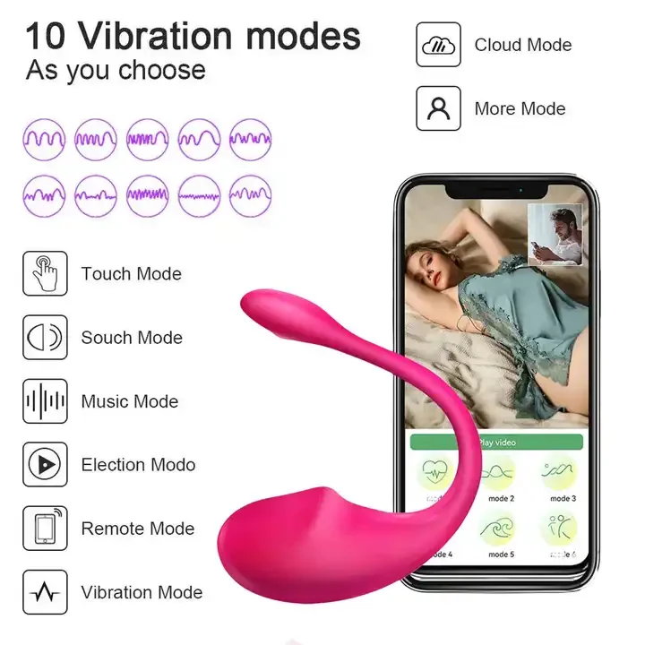 Hot-Selling APP Wireless Remote Control Vibrating Vagina G-spot Panties Shark Stimulator Sex Toys for Women Jumping Egg Vibrator