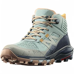 Shoes Factory Custom Unisex Mid Hiking Boots Ankle Height Toe Slip Waterproof Resistant Insole Rubber Mesh Upper All Seasons