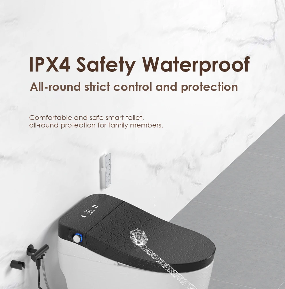 product auto open sensor flush automatic ceramic one piece toilet bowl intelligent electric toilet bidet bathroom smart toilet-46