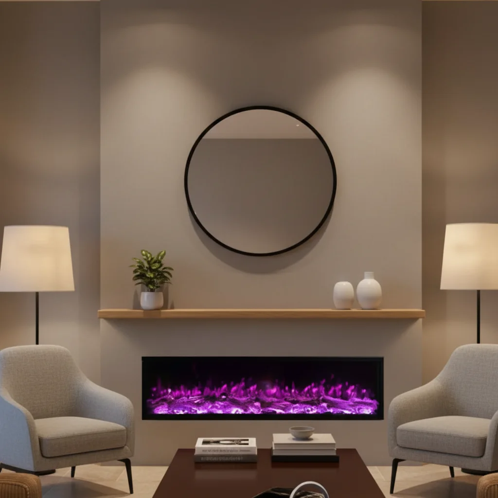 Electric Fireplace, 500mm, Wall - detail 46