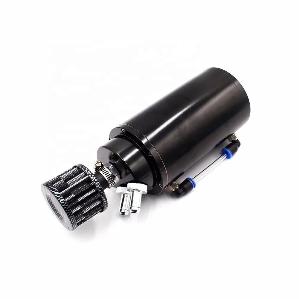 Racing Oil Can Catch Can Oil Catch Tank With Mini Air Filter and Inner Wire Mesh