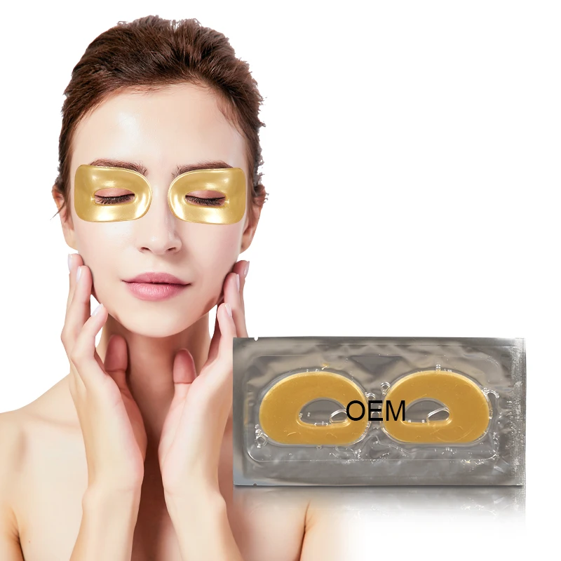 New Type Circle 24 K Gold Collagen Crystal Nourishing Moisturizer Eye Mask Patch for SPA