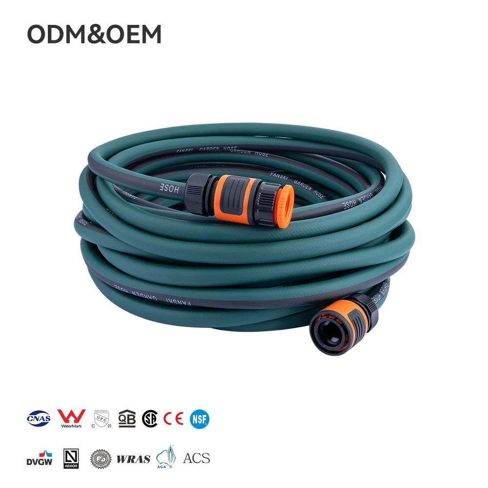 10m/15m/20m Garden Water Hose Flexible Water Elastic Garden Hose Pressure Hose for Car Wash with Quick Connect Fitting Water Gun