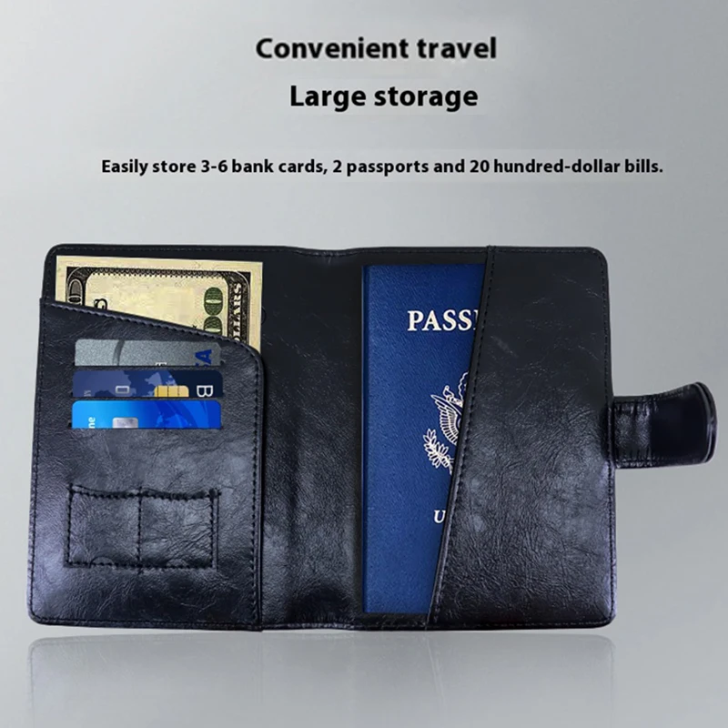 Portafoglio Uomo Slim In Metallo Con Blocco RFID - Nero - Porta Carte E Banconote