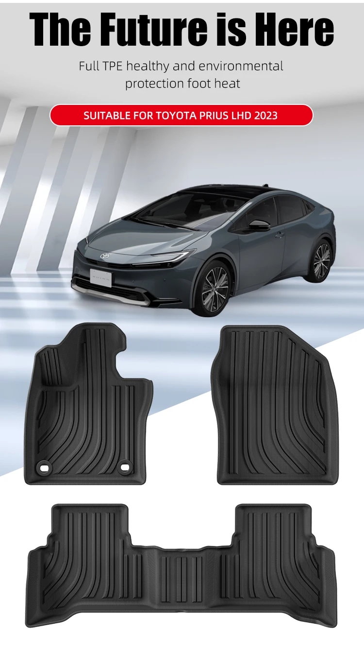 High Quality Car Mats For Toyota Prius 2023 Tpe 3d Car Floor Mat Custom