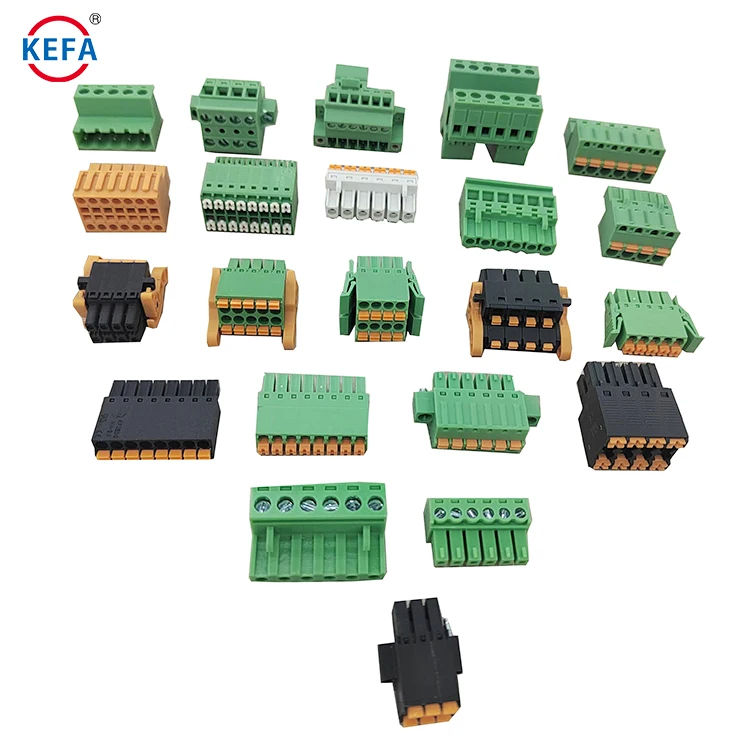 Kefa プラグインコネクタブロック プラグインPCBねじ端子ソケット 挿抜き可能な端子台プラグ 3極