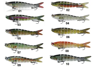 Sinking Multi-Jointed Minnow Lure Set Multi-Segment Swim Long Cast Beginner Bait for Bass Topmouth Culter – Minnow – view 5