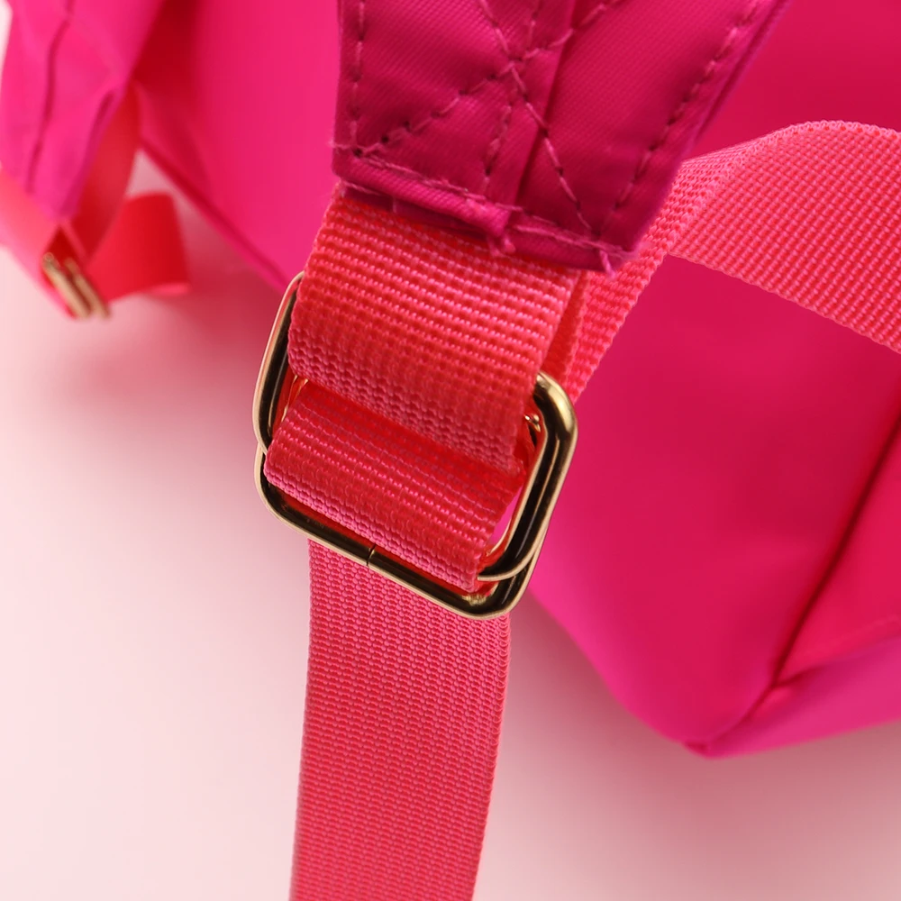 Large Capacity Customizable Logo Travel Storage Bag Macaron Candy Color New Hot Pink Nylon