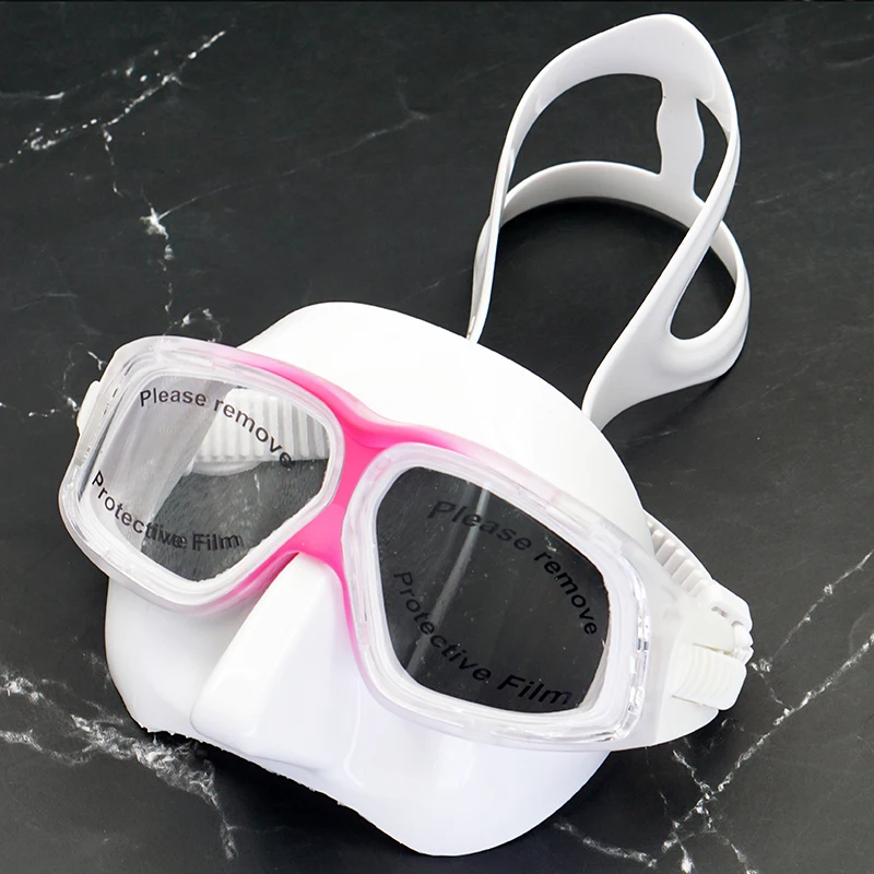 Dropshipping Adult Custom Scuba Diving Gear Anti Fog Low Volume Freediving Mask For Spearfishing