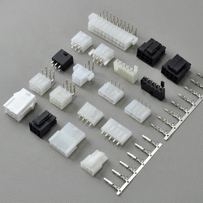 Custom Molex  4.2mm Pitch Mini Fit ATX 5557 Harness Female Male 2 3 4 5 6 8Pin Plug Pcb Wire to Board Cable Terminal Connectors