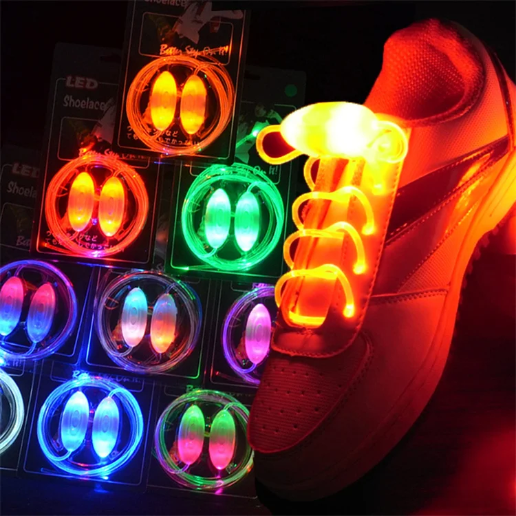 Novelty Shoes Decorations Flashing Led Light Shoe Laces Light up