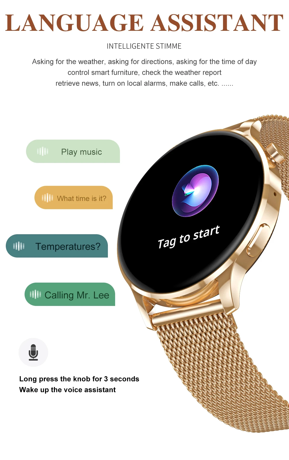 Women Smart Watch Watch3 Pro  Heart Rate Monitor Fitness Tracker Smartwatch Diamond Waterproof Lady Smart Clock Gift