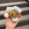 Gorro de dormir celeste kt-cuero celeste-10cm-cierre en forma de corazón
