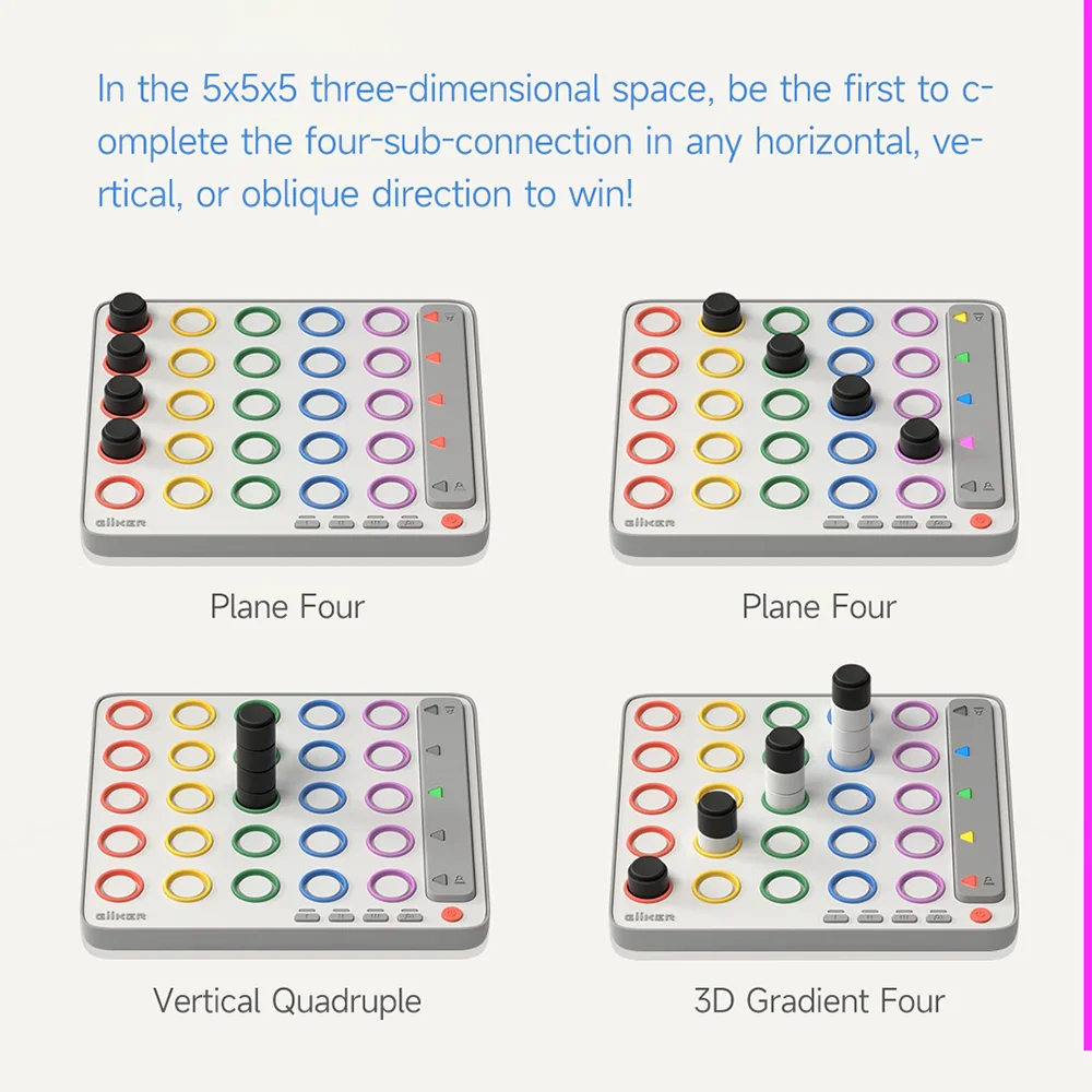 Giiker Smart Four Connected 5x5x5 3D Four in A Row Board Game description image 3