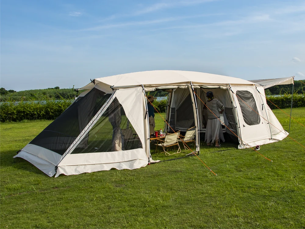 Camping Family Cabin Tent 14 Person Base Camp 4 Rooms Hiking Shelter