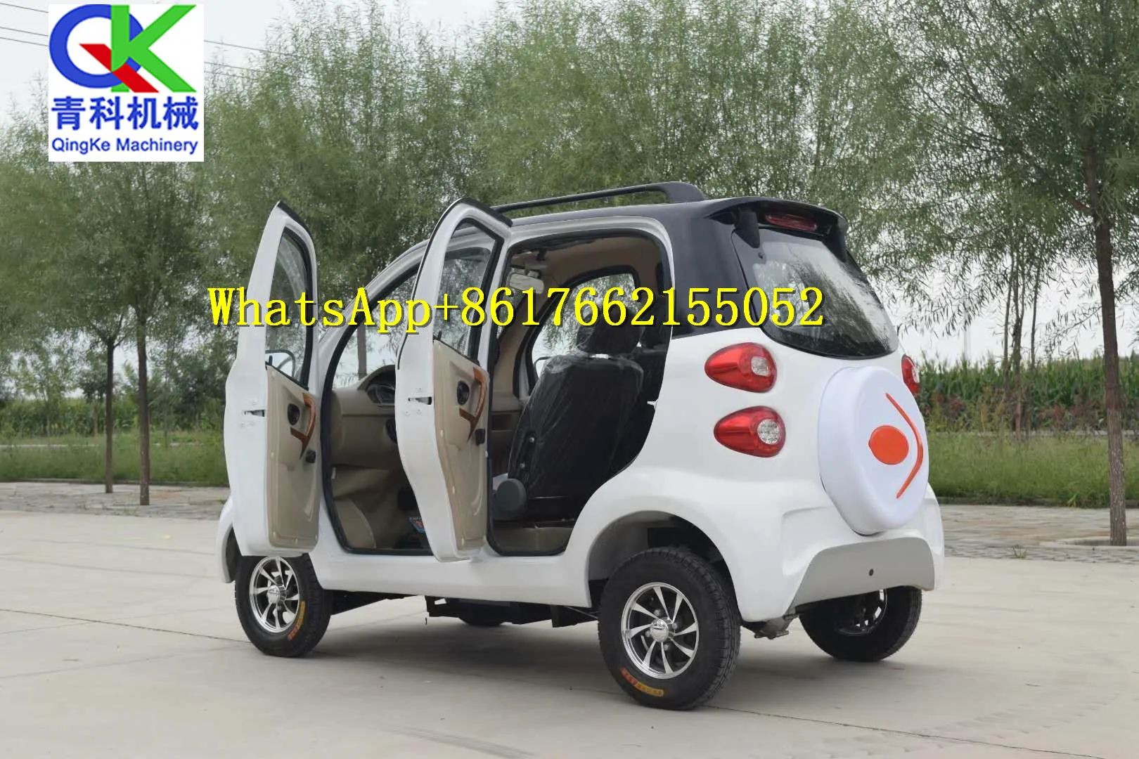 Four Seats Four Doors Electric Rechargeable Cars In Automobiles