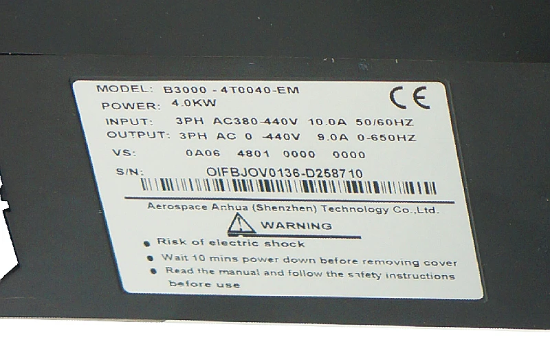 4kw 220v/380v Spindle Inverters Vfd Ac Drive Frequency Converter For