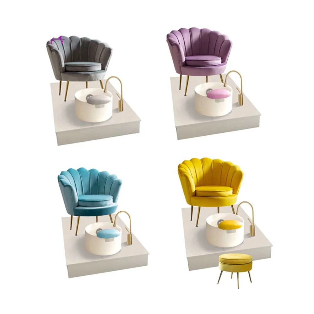 No Plumbing Pedicure Chairs Beauty Nail Salon Furniture pink Foot Spa Massage Used Pedicure Chair