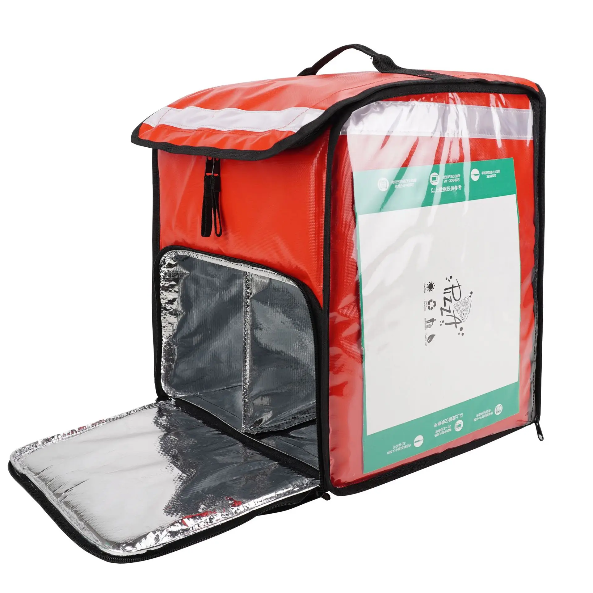 Large Rigid Heavy Duty Food Delivery Box Insulated Backpack