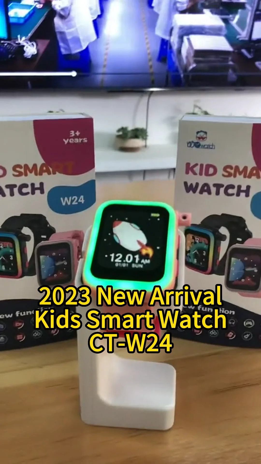 W24 2024 2023 New Children Kids Music Story Flip Camera Video Smart