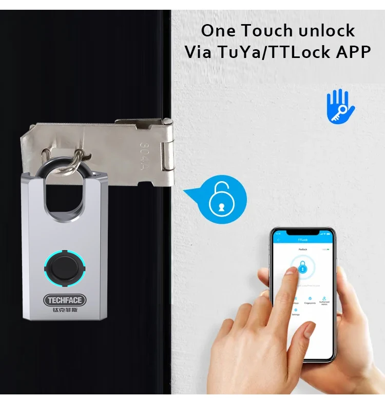 German Technology Heavy Duty Smart Padlock Custom Logo Waterproof