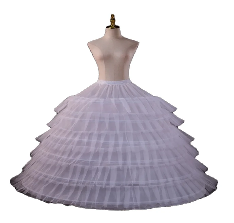 crinoline for prom dress BBSET Women Crinoline Petticoat A-line 6 Hoop Skirt Slips Long Underskirt  for Wedding Bridal Dress Ball Gown at Amazon Women's Clothing store