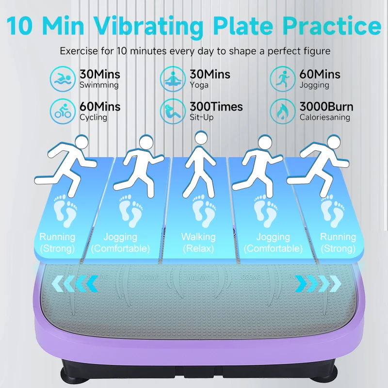 Professional 4d Vibration Plate Platform Power Fit Full Whole Body Vibration Platform Machines
