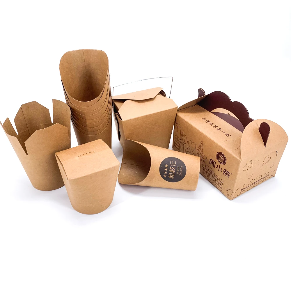 China Brown craft paper French fries packaging bags without any printing  factory and manufacturers