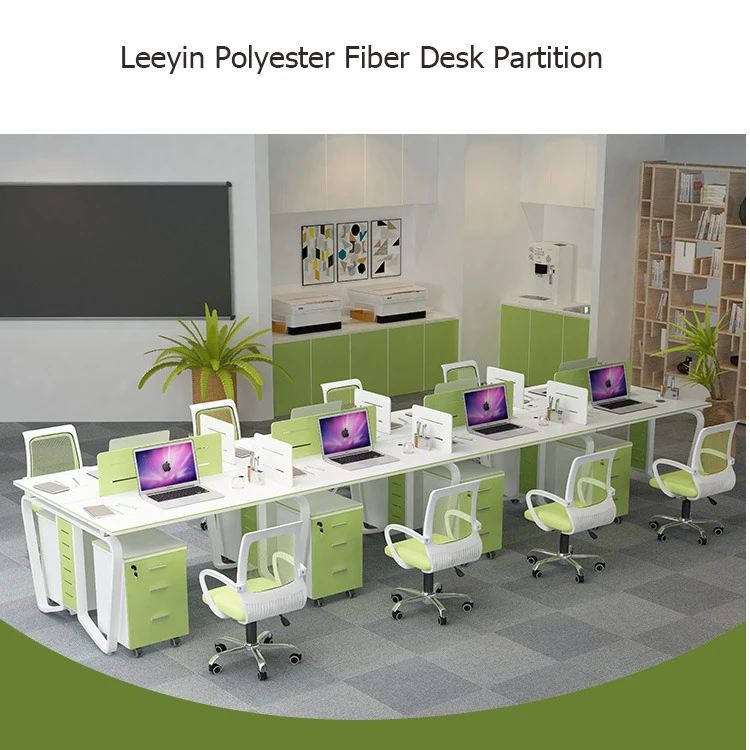 Leeyin, офисный ПЭТ экран, персонализированное цветное украшение, акустическая настенная панель, акустические разделители для стола