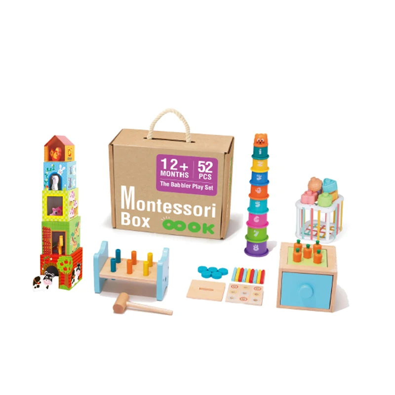 Montessori Educación Temprana Juguetes Educativos 0-6M Mano-ojo