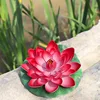 Large red Eva lotus flower [leaves approximately 18cm]
