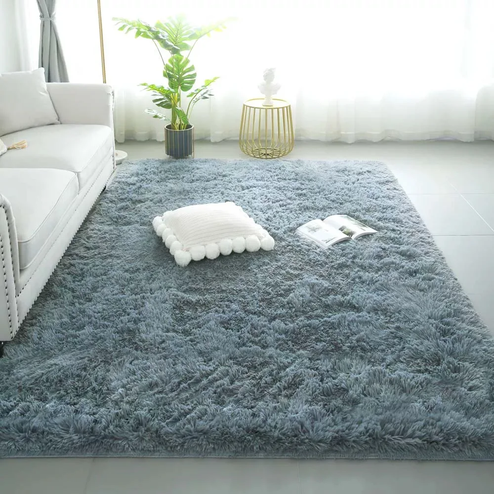 Modern Plush Luxury Soft Tie Dye Fluffy Carpet Hot Sale Rainbow Shaggy ...