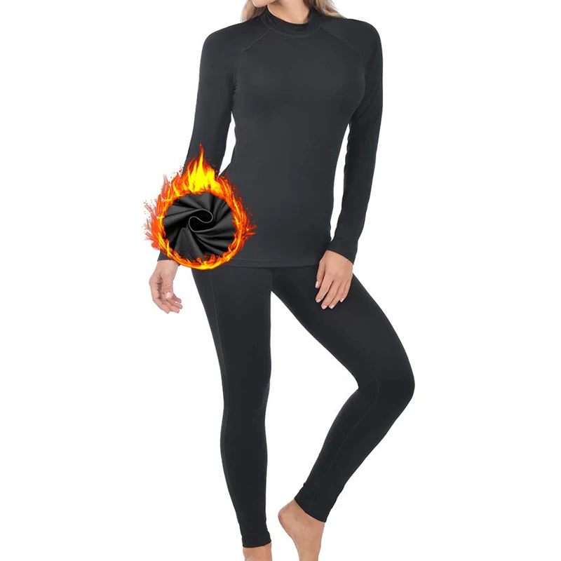 New Women Warm Thermal Underwear Woman Long Johns Long Sleeve Thermal