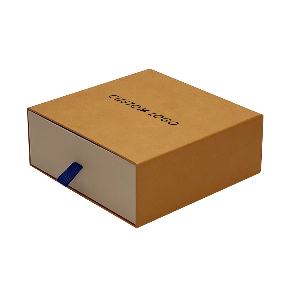 Luxury custom rigid cardboard sliding drawer paper box gift drawer packing box