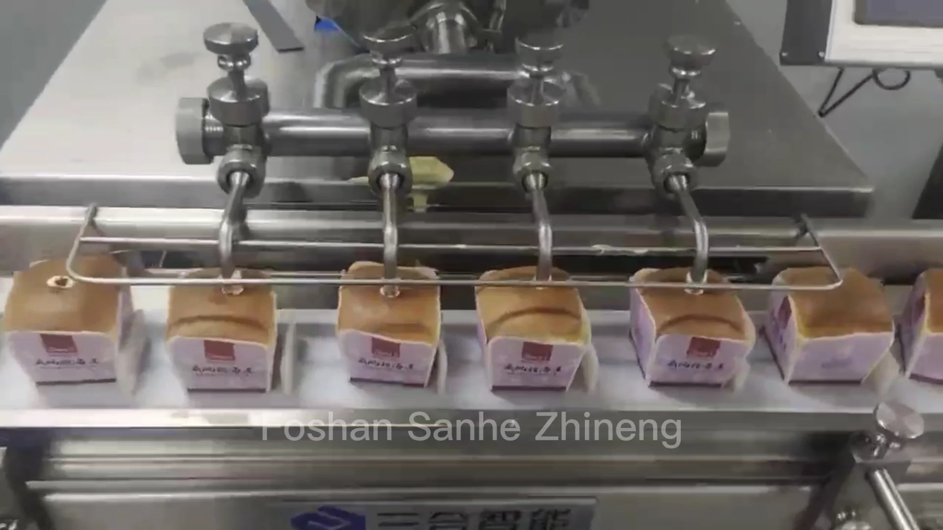 Sanhe Automatic Eclair Puff Cream Filling Machine Croissant Donut Jam