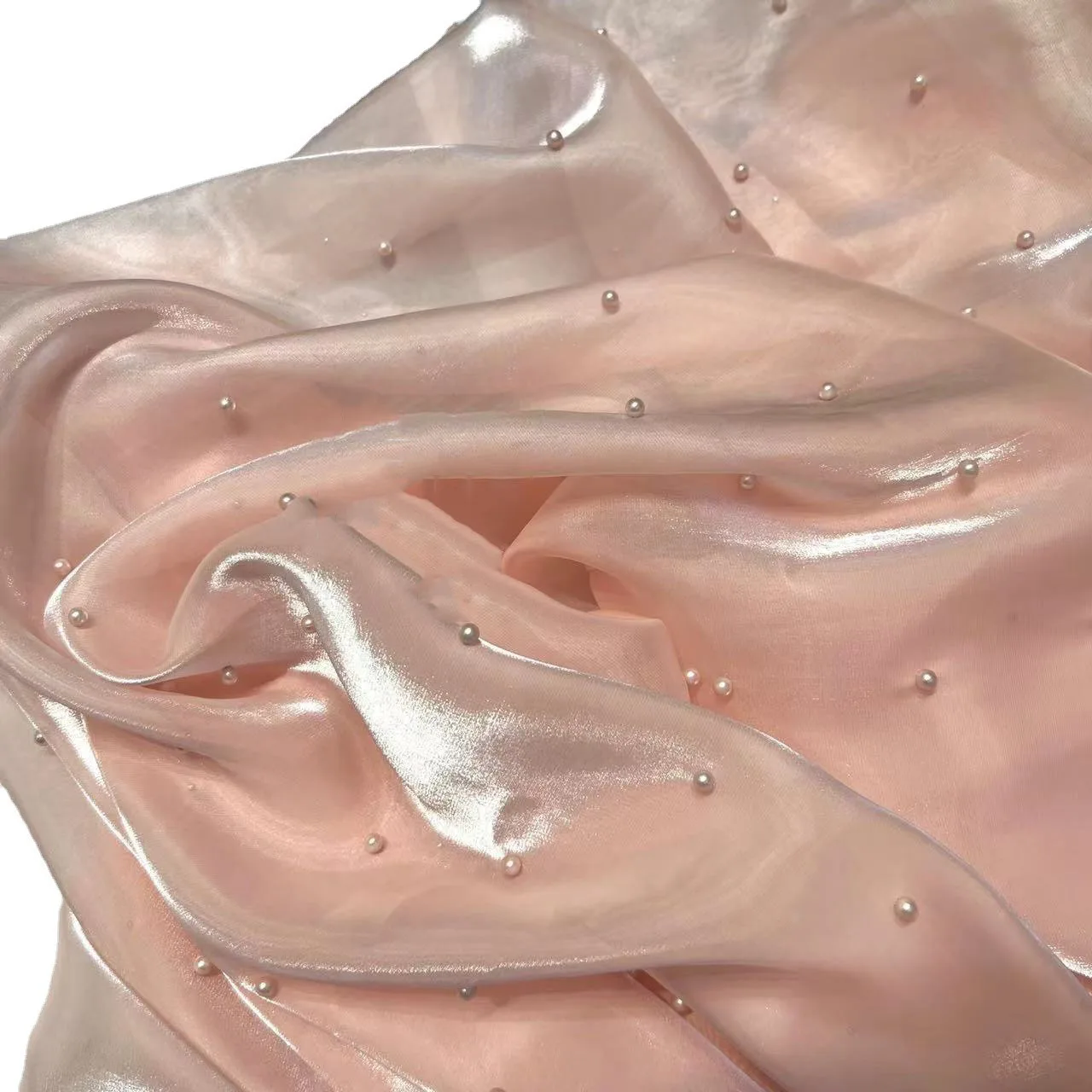 Multiple Colors Soft Light Beaded Organza Fabric Buy Organza Fabric